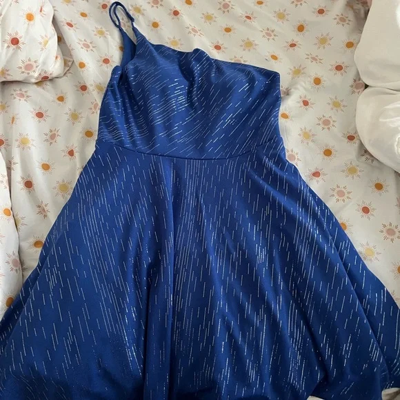 sachin and babi light blue dress Royal Blue Cocktail Dresses main image 1